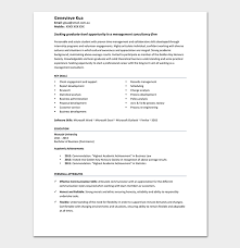 Fresher Resume Template 50 Free Samples Examples Word Pdf