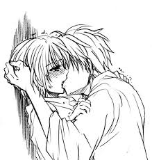 I hope this can help you draw a kiss! Anime Kissing Drawing Creative Art