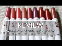 review maybelline super stay 24hr lipcolor