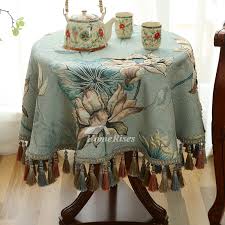 Maybe you would like to learn more about one of these? Vintage 70 Inch Round Tablecloth Polyester Blue Wholesale For Sale