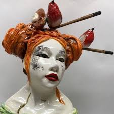 Larissa Taylor @laluceramics is exhibiting at Warrandyte Pottery Expo 2025.  “My ceramic sculpture explores a world of whimsical and colourful flora and  fauna. I like to play with the relationship we have