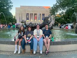 Thespian Troupe 3136 made it to Bloomington! From WY to IN ❤️ It's good to  be at the International Thespian Festival with Merritt, Jordan, Liz and  Ted!! #ThesFest