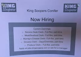 The printable job application form of king soopers is currently unavailable on the internet. King Soopers Now Hiring For Multiple Positions My Mountain Town Conifer Pine Evergreen Bailey Forums