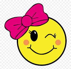 Emoji Svg Happy Face Svg Happy Emoji With A Bow Free Transparent Emoji Emojipng Com