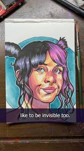 Feeling Invisible and Painting @littlebodybigheart