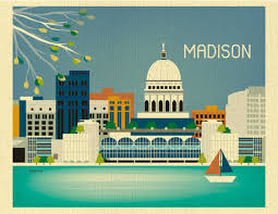 Shop for madison wi art from the world's greatest living artists. Madison Wisconsin Skyline Gift Art Poster Print For Home Decor Nursery And Office Wall Art 8 X 10 Style E8 O Ma Loose Petals Online Store Powered By Storenvy