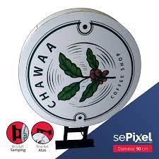 Ukuran standar neon box bulat. Neon Box Bulat Diameter 90 Cm Sepixel