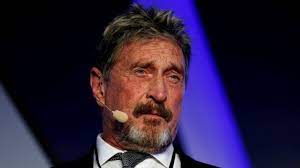 Mcafee was awaiting extradition in a spanish prison after being charged. Ai0vfnraksxofm