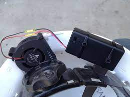 Hard Hat Fan Paso 2 Conecte El Ventilador Y La Bateria A Casco Askix Com