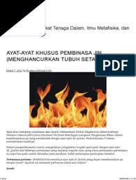 Bagaimanakah eno berfungsi dengan badan anda? Ayat Ayat Khusus Pembinasa Jin Menghancurkan Tubuh Setan Metafisis
