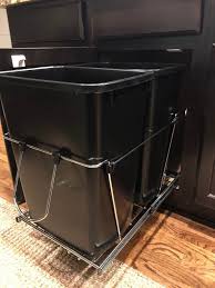Creates a lower deck height. My Review Of The Rev A Shelf Double Pull Out Trash Can Making Home Pretty