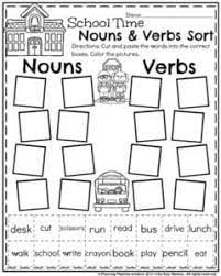 Displaying top 8 worksheets found for singular and plural nouns for grade 1. First Grade Literacy Worksheet For Back To School Nouns And Verbs Sort Verb Activities For First Grade First Grade Worksheets Nouns And Verbs Worksheets