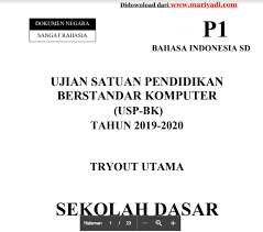 Materi & contoh soal sesuai peraturan bkn no. Kumpulan Soal Ujian Satuan Pendidikan Berbasis Komputer Uspbk Sd Mi Tahun 2019 2020 Lengkap Kunci Jawaban Mariyadi Com