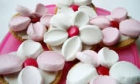 Flower Biscuits Recipe Marshmallow Flowers Marie Biscuit Kids Party Food