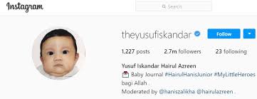View latest posts and stories by @hairulazreen hairul azreen idris in instagram. Baru Berusia Setahun Anak Hanis Zalikha Hairul Azreen Sudah Miliki Sejuta Followers Di Instagram
