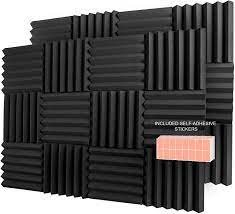 The product is the best to be used in making acoustic sound panels. Amazon Com A2s 24 Pack Acoustic Panels 2 X 12 X 12 Fireproof W Adhesive Stickers Sgs Certified Sound Proof Foam Panels Top Quality Ideal For Home Studio