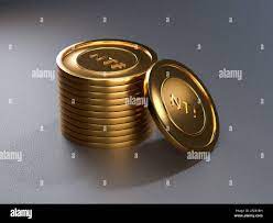 Ntf Coin Token On Grey Background Non Refundable Token 3d Render Crypto Art Place For Selling Blockchain Concept Stock Photo Alamy