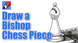 How To Draw A Chess Piece Bishop Real Easy - Youtube