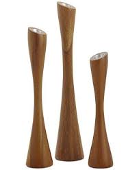 There are many styles and designs to choose from and many also can be customized for your own. Shop Nambe Grove 3 Pc Candlestick Set Online At Macys Com Tapered Shapes In Rich Wood Tones The Nambe Grove Wood Turning Wood Turning Projects Candlesticks