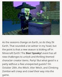 For mobs in original games of minecraft earth, see mob. Minecraft Earth Boo Spooky Event Coming October 20th Along With 3 New Mobs Minecraft Earth
