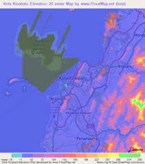 Kota kinabalu the capital of the state of sabah on the island of borneo, this malaysian city is a growing resort destination due to its proximity to tropical islands, sandy beaches, lush rainforest and mount kinabalu. Elevation Of Kota Kinabalu Malaysia Elevation Map Topography Contour
