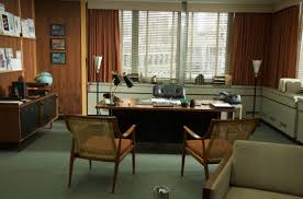 Achieving A Mad Men Theme In Your Home Mad Men Interior Design Mad Men Furniture Vintage Office Furniture
