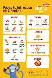 6 Months Baby Food Chart For Indian Infant Slurrp Farm