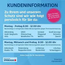 Darüber hinaus verwenden wir cookies, die lediglich zu statistikzwecken. Neue Offnungszeiten Seit 30 03 2020 Waldviertler Sparkasse Bank Ag Facebook