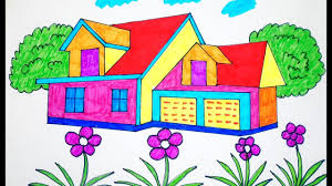 Besides good quality brands, you'll also find plenty of discounts when you shop for house drawing picture during big sales. How To Draw House Coloring Pages Drawing For Children Learning Colors For Toddlers Youtube