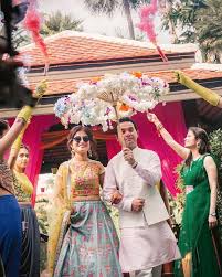 The Prettiest Floral Umbrellas Ideas For Your Bridal Entry Wedmegood Bridal Umbrella Floral Umbrellas Bride Entry