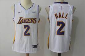 Design los angeles lakers jersey of nike lakers #2 lonzo ball gold nba authentic icon edition jersey for women/youths/kids from professional china authentic shop factory with free shipping. Buy Nike Nba Los Angeles Lakers 2 Lonzo Ball Jersey 2017 18 New Season White Jersey Sale