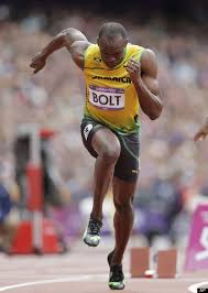 Usain bolt overestimated his speed at the peak of his sprinting power. Usain Bolt Sets Olympic Record Usain Bolt Olympic Records Lightening Bolt