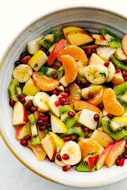 The Best Winter Fruit Salad Is Filled With Clementines Kiwi Pears Apples And Pomegranate Then Winter Fruit Salad Best Fruit Salad Dressing For Fruit Salad
