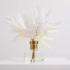 Jenwa's beautiful 45cm natural dried pampas grass 30pcs for flower arrangements home decor! Primrue Bleached Pampas Grass Arrangement In Glass Bud Vase Reviews Wayfair Ca