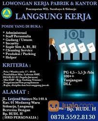 Info loker pabrik produksi daerah rungkut tengah sby. Lowongan Kerja Surabaya Terbaru Surabaya Jualo