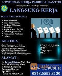 Lowongan kerja pbrek pempes pergudangan maspion. Loker Pabrik Sidoarjo Hari Ini Lokercumacuma