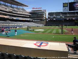 Target Field View From Dugout Box 4 Vivid Seats