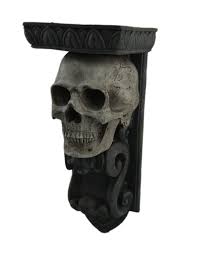 Elegant Gothic Skull Candle Holder Wall Sconce Halloween Decor New Home Garden Holiday Seasonal Decor Skull Candle Holder Goth Home Decor Skull Candle