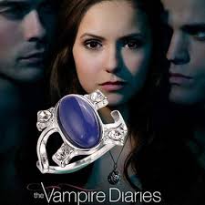 The Vampire Diaries, Elena Gilbert, Blue Lapis, Antique Silver, Daylight  Ring