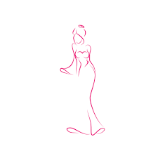 World's leading wedding logo website. Wedding Dress Female Logo Graphicsprings