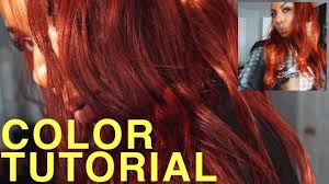 Hot Like Fire Copper Ginger Spice How To Hair Color Tutorial Balayage W Dark Roots Sza Youtube
