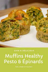 Muffins Pesto Epinards En 2020 Pesto Epinard Muffins