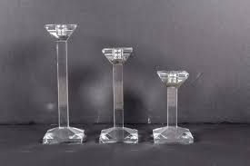 There are so many options here. Set Of 3 Crystal Candlesticks By Oleg Cassini For Sale At 1stdibs