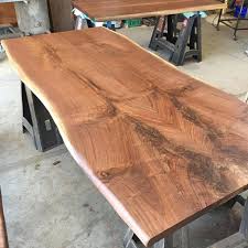 For Sale Black Walnut Slab Dining Table Top Handmade In San Diego Dog And Pig Furniture Dining Furniture Makeover Dining Furniture Live Edge Dining Table