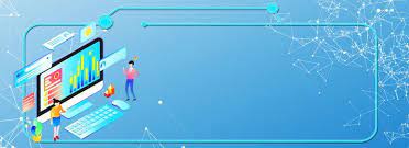 Blue Minimalistic Tech Computer Banner Poster Background In 2021 Youtube Banner Backgrounds Banner Background Images Business Poster