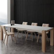Détail de la table à manger. Table A Manger Extensible Bois Et Blanc Helia Cdiscount Maison