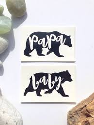 Papa Bear Baby Bear Tattoos Father And Son Dad And Child Etsy