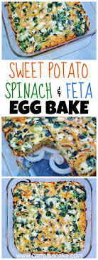 Sweet Potato Spinach Feta Egg Bake Recipe Carrots N Cake Baked Eggs Recipe Sweet Potato Recipes Baked Eggs