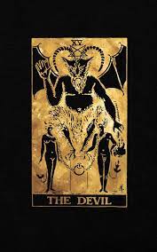 The devil card in tarot is about ambitions and is also synonymous with temptation, addiction, and depression. The Devil Tarot Card Journal 5 X 8 College 120 Ruled Pages Black Leather Style And Gold College Ruled Notebook Tarot Card Notebooks 9781088746820 Amazon Com Books