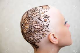 If so, these incredible bald head tattoos will put those anxieties to rest. Drawing Process Of Henna Mehndi Tattoo On Womans Bald Head Stock Photo Picture And Royalty Free Image Image 131237849